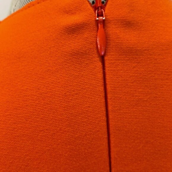 Akris Punto Bold Orange Midi Dress - Picture 14 of 15